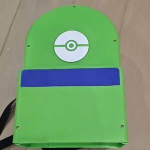 Green and Blue Backpack with Icon